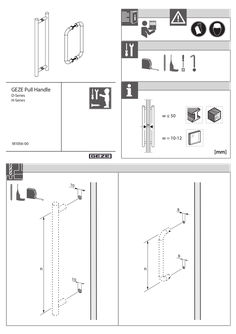 GEZE D-Series H-Series maniglie