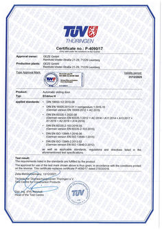 TÜV certificate No.: P-4090/17 ECdrive H