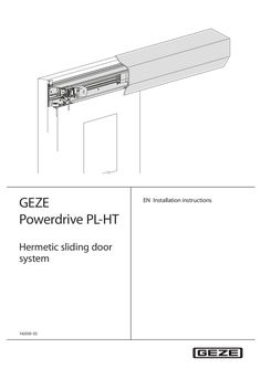 GEZE Powerdrive PL-HT hermetic sliding door system