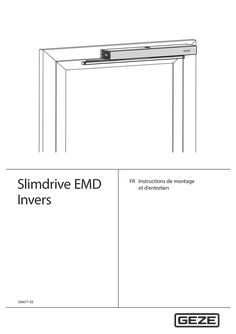 Instructions de montage et dʼentretien Slimdrive EMD Invers