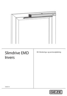 Montage- og servicevejledning Slimdrive EMD Invers