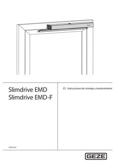 Instrucciones de montaje y servicio Slimdrive EMD Slimdrive EMD-F