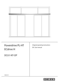 User manual Powerdrive PL-HT / ECdrive H / DCU1-NT-OP