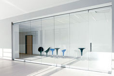 Glass partition walls