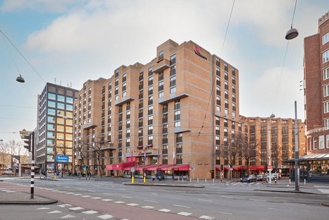 Centraal gelegen: het Amsterdam Marriott Hotel.