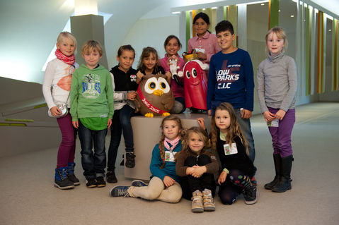 Bij het kindermuseum ‘Junges Schloss’ (jongerenslot),