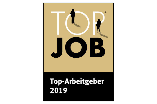 GEZE ist mit dem Top-Job-Siegel als Top-Arbeitgeber 2019 ausgezeichnet