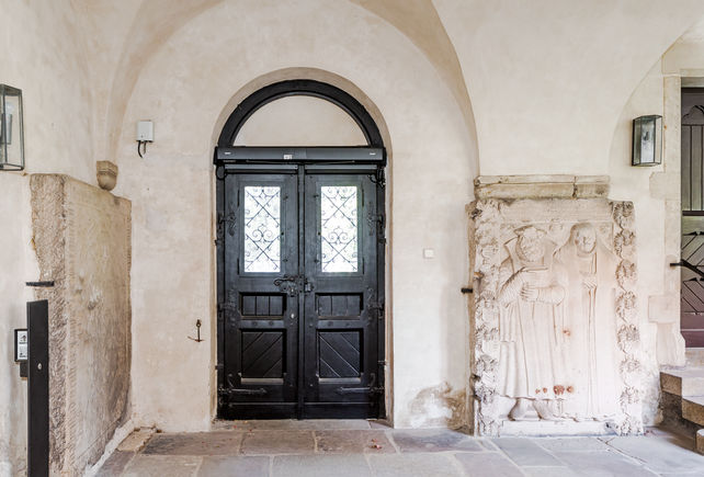 Historisk dörr i Magdeburg-katedralen © Stefan Dauth/GEZE GmbH