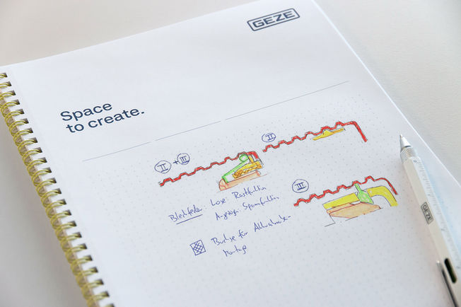 Draft drawing of a GEZE RSZ 7 smoke switch control unit