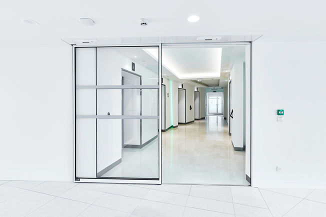 Porte automatique coulissante à 1 vantail GEZE SL NT