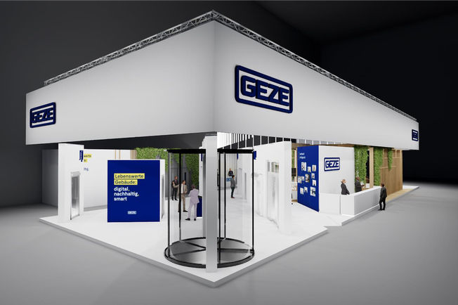 GEZE-Messestand auf der BAU 2023