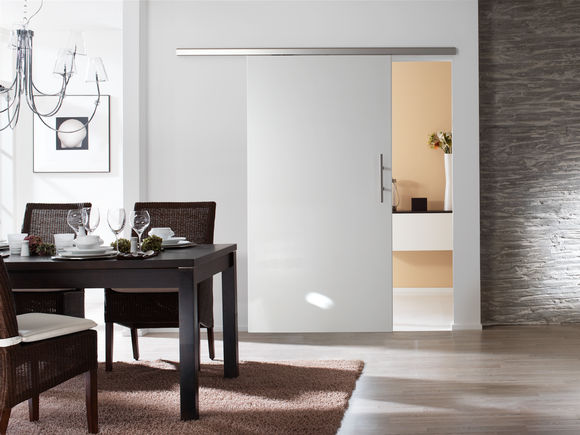 Perlan 140 Faajtó Tolóajtó vasalat egy- vagy kétoldali behúzáscsillapítással rendelkező üvegajtókhoz