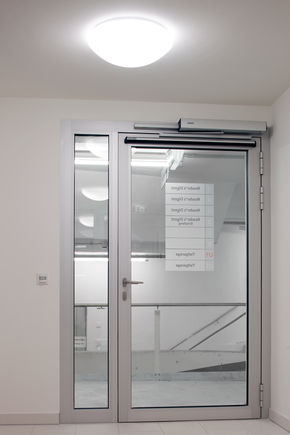 Swing door drive - Slimdrive EMD-F + GC 334 + RSZ 6, Z flush-mounting Electromechanical swing door drive for single leaf fire and smoke protection doors