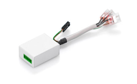 Tartozékok Láncos motor LIN programozó adapter, lehetővé teszi a GEZE ST 220 szervizterminál csatlakoztatását az IQ windowdrives-hoz LIN-BUS-on keresztül