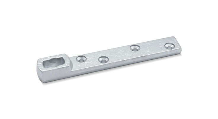 TS 510 door rail for double-action doors 