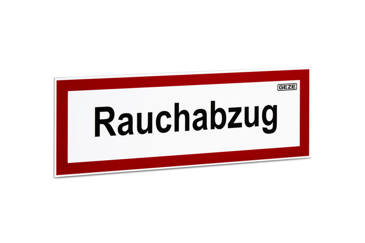 Alu-Hinweisschild "Rauchabzug" ÖNORM F2030 