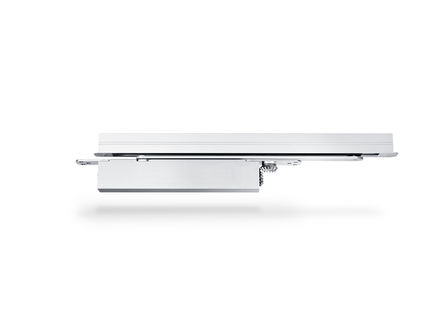 Door closer Boxer E Integrated door closer for single leaf doors with a leaf width of up to 1400 mm. The door closer is embedded in the door leaf and the frame and meets the highest design demands. Hydraulic latching action which accelerates the door shortly before reaching the closed position.