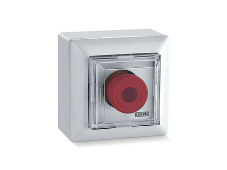 Buton de urgență NOT 320 AP Cu ajutorul întrerupătorului de urgență, ușa glisantă poate fi deschisă de oricine în orice moment