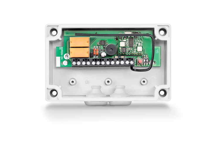 WRM 24B draadloze ontvangstmodule Draadloze ontvangstmodule voor de aansturing van automatische deuren en raamaandrijvingen