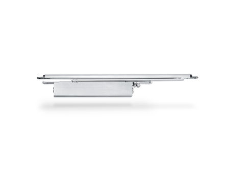 GEZE Boxer integrated door closer Integrated door closer for single leaf doors with a leaf width of up to 1400 mm. The door closer is embedded in the door leaf and the frame and meets the highest design demands. Hydraulic latching action which accelerates the door shortly before reaching the closed position.