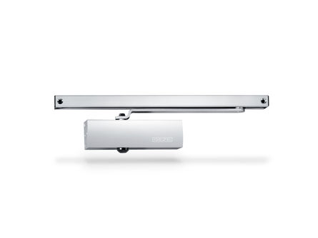 TS 1500 G overhead door closer with guide rail Can be used on right and left leaf doors with a leaf width up to 750 mm