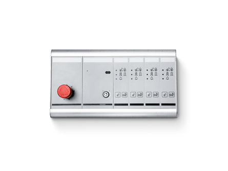 TE 220 con botón de emergencia Sistema de salida de emergencia SecuLogic, panel de control