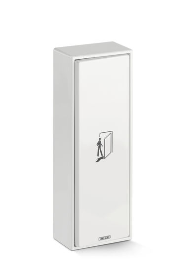 Elbow switch LS990, white, surface mounting Activation device for automatic revolving, sliding, folding and curved sliding doors