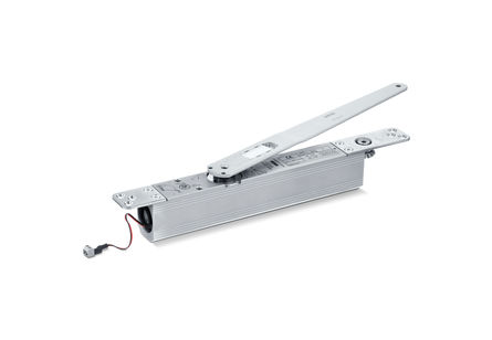 GEZE Boxer EFS 4-6 Integrated door closer for single leaf doors with electric free swing function, which allows the door to be operated at low power.