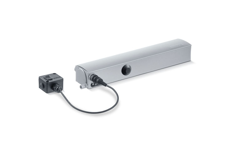 GEZE TS 4000 E-IS closer Linkage door closer system for double-leaf fire and smoke protection doors with closing sequence control and electrical detection