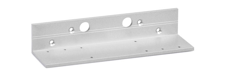 Lintel casing bracket Transom installation opposite hinge side 