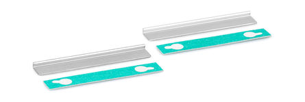 Set d’équerres adhésives VSG pour pince de serrage pour porte en verre 30mm (sans adhésif) 