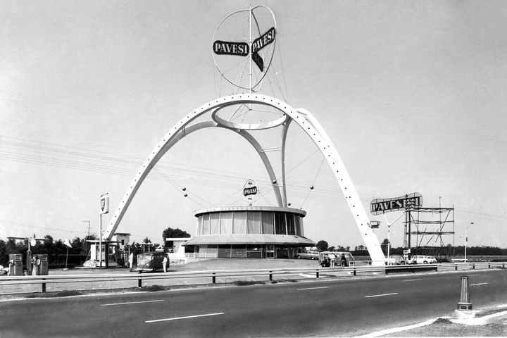 GEZE ITA - Autogrill Villoresi Ovest foto d'archivio