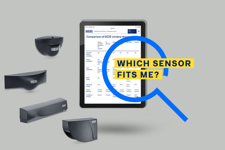 GEZE Teaser conhecimento do produto Sensor