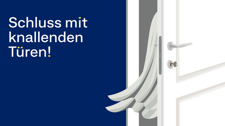 GEZE ActiveStop Illustration Vorhang