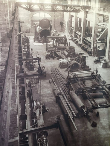 Una fotografía del pasado industrial del lugar.