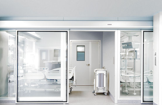 Tightly closing and accessible Powerdrive HT sliding door system from GEZE