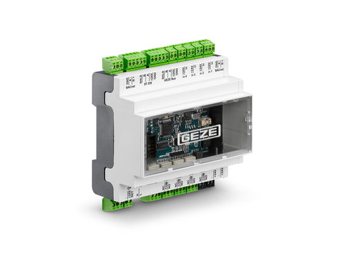 GEZE IO 420 BACnet interface module. Photo: GEZE GmbH