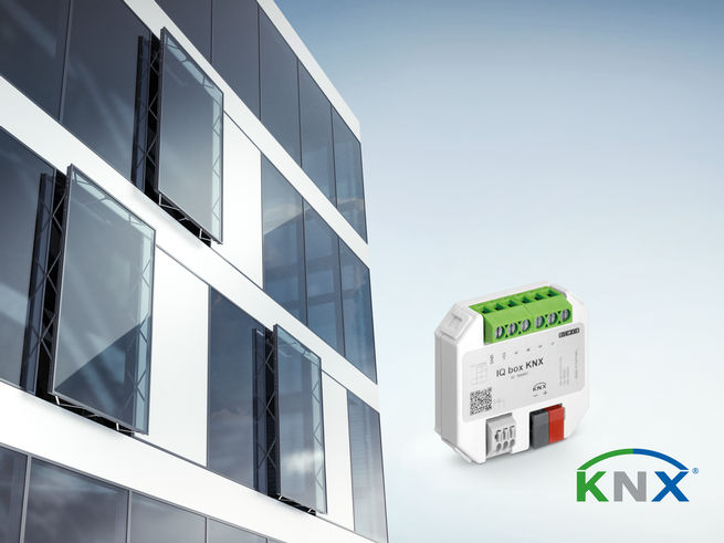 Klimataktiv fasad med GEZE:s IQ box KNX.