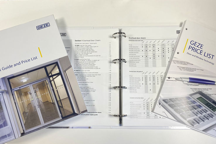 GEZE UK product guide and price list, providing you with essential information on the range of door and window control.