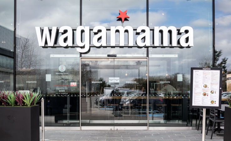The Slimdrive SL NT blends in to the store design at Wagamama