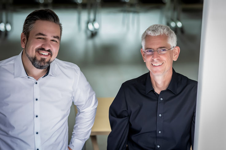 Architecte Martin Muus et Sören Eilers, Responsable des ventes de spécifications chez GEZE