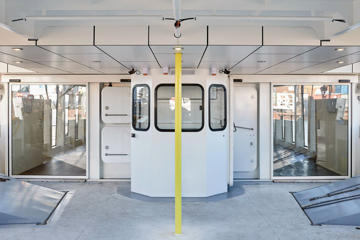 GEZE sliding doors on Laboe ferry - Holland Shipyards