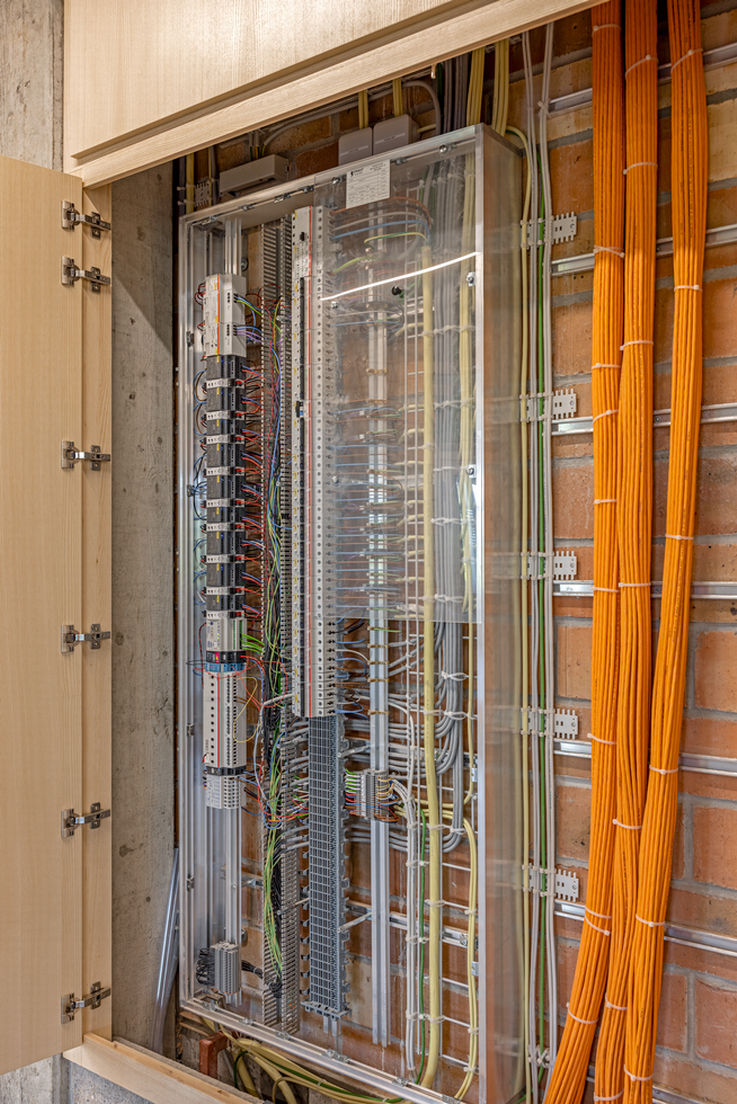 Ansicht eines Elektroinstallationsschrankes