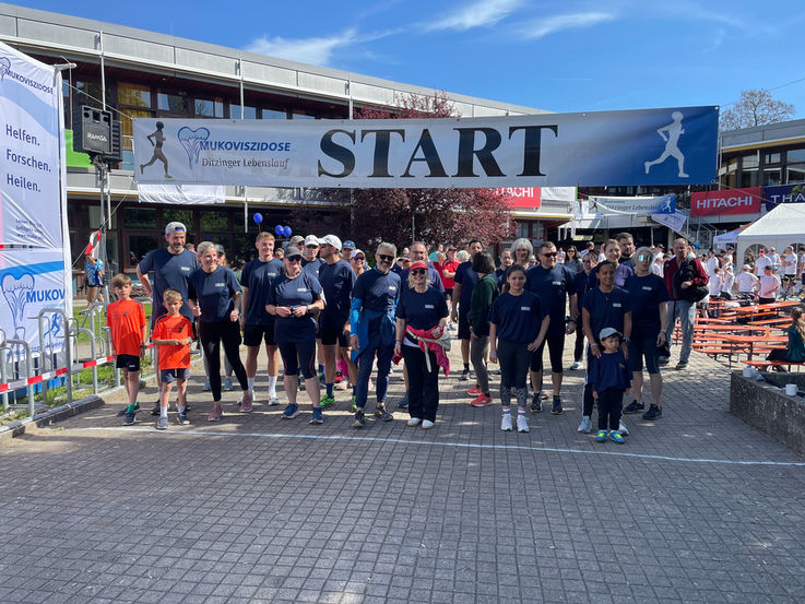 Läufer beim Start des Ditzinger Lebenslaufs