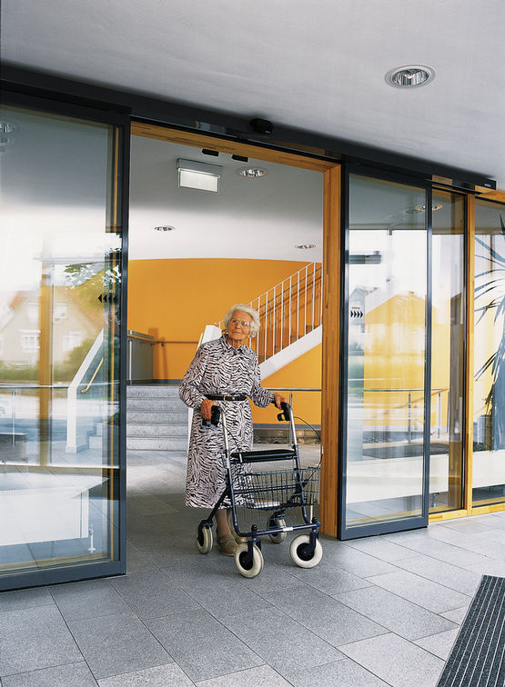 Automatic doors for barrier-free access