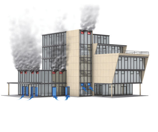 У разі пожежі приміщення можуть швидко заповнити токсичні димові гази.