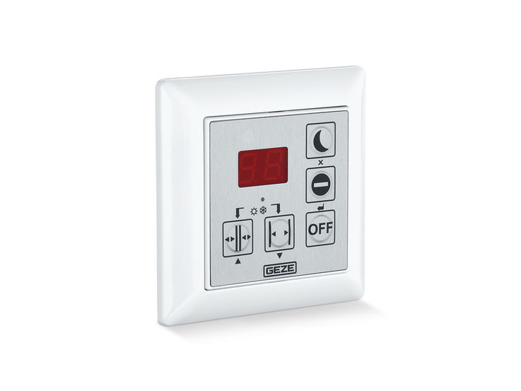 Programme switches for parameter setting, commissioning and choosing the operating status of autom. doors