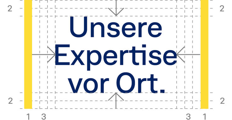 Gestaltungsprinzipien GEZE Corporate Design: Textabstände