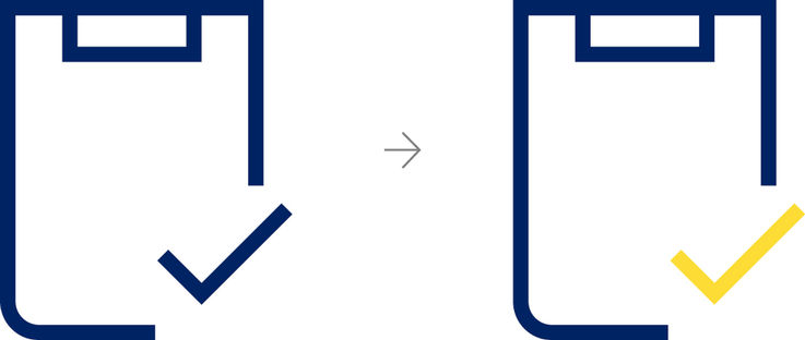 Gestaltungsprinzip GEZE Icons