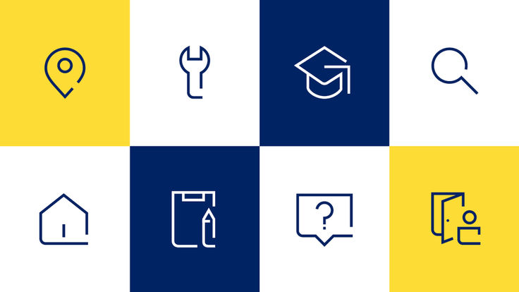 Gestaltungsprinzip GEZE Icons